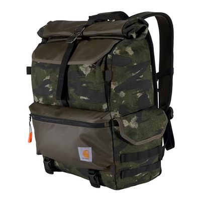 Carhartt Rugzak, uniseks, met een nylon rolsluiting aan de bovenkant, robuust en waterbestendig, Eén Maat