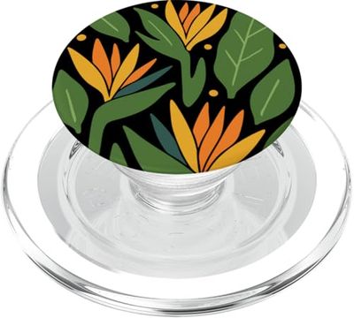 Ave del paraíso Flor Planta Sudáfrica Patrón PopSockets PopGrip para MagSafe