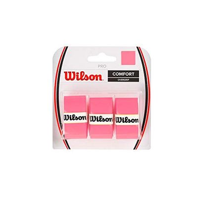 Wilson Pro Overgrip Overgrips Raqueta-unissexo, rosa, 3 pacotes
