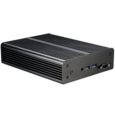 Akasa Newton MC | Carcasa sin Ventilador para PC de Aluminio Intel® NUC | Montaje VESA | Carcasa de disipador de Calor de refrigeración pasiva de CPU | HDD SSD de 2.5 Pulgadas | Sin Logotipo de Marca