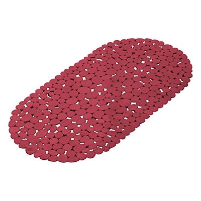 douceur d'intérieur, Bath Mat 36 x 69 cm Raspberry, PVC, Vitamin