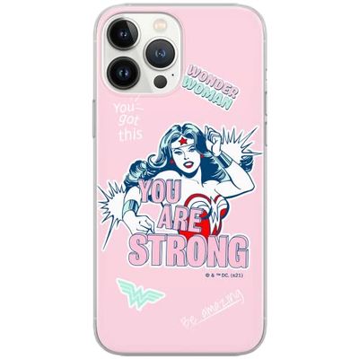 ERT GROUP mobiltelefonfodral för Samsung S10 originalt och officiellt licensierat DC mönster Wonder Woman 025 Vit optimalt anpassad till formen på mobiltelefonen, fodral tillverkad av TPU-plast