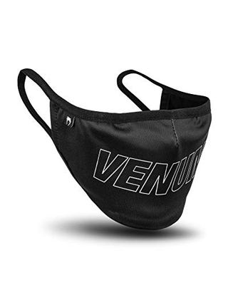 Venum Unisex ansiktsmask, svart vit, en storlek EU