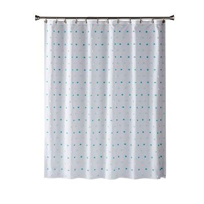 SKL Home by Saturday Knight Ltd. Cortina de Ducha de Tela, poliéster, Aguamarina, 182 x 182 cm