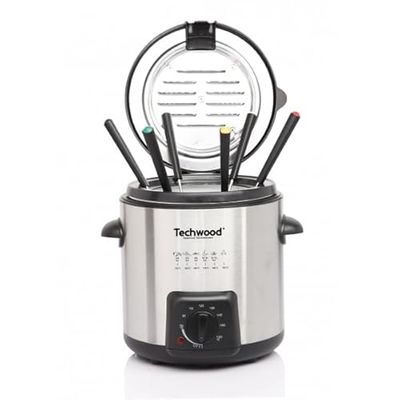 TECHWOOD Fonduta – Friggitrice Potenza 840 W Capacità 1 l di