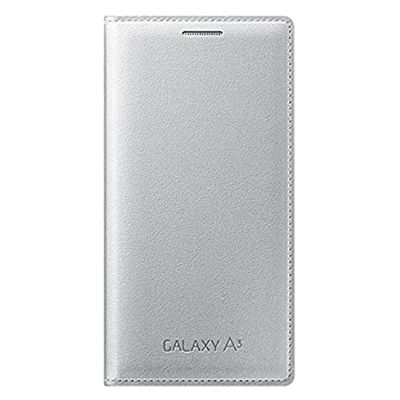 Samsung Flip Cover voor Galaxy A3, zilver (niet geschikt voor A3 "2016)