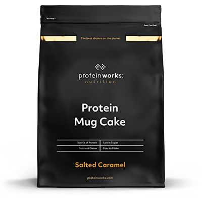 Mug Cake Protéiné | Caramel Salé | Nutritif, Doux et Délicieux | Protein Works | 500g