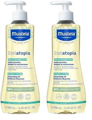 Mustela STELATOPIA huile lavante 500 ml 500 g, 500 grams, 500 mililitro, 1 (Lot de 2)