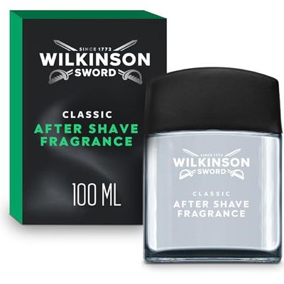 Wilkinson Sword Classic Men's Aftershave Fragrance, Great Addition to Wash Bags for Men's Grooming, Practical Gifts, Aftershave for Men, 100ml