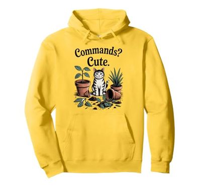 Commands - Pianta per gatti e gattini, amanti dei gatti Felpa con Cappuccio