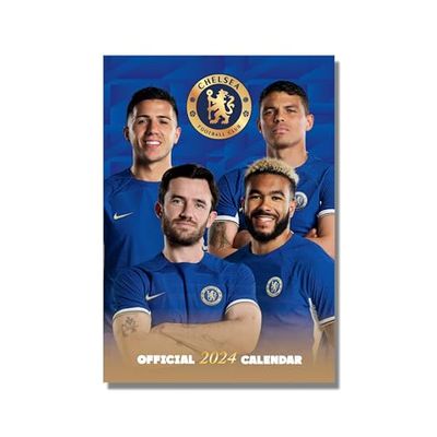 Chelsea FC 2024 Calendar, Month To View A3 Wall Calendar, Official Product