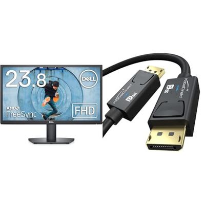 Dell SE2422HX 24 Inch Full HD (1920x1080) Monitor, 75Hz, VA, 5ms, AMD FreeSync & 8K DisplayPort & DP cable, special A.I.S. shielding & official VESA certification