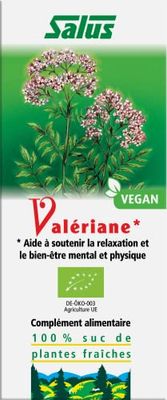 Salus – Valériane BIO – Complément Alimentaire à Base de Sucs de Plantes Fraîches – Contribue à Augmenter la Qualité du Sommeil et à un bon équilibre nerveux – Végan 200 ml