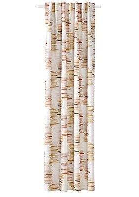 Verdi Rideau à Passants Juno 140 x 245 cm - 1 pièce - Imprimé Terre Cuite