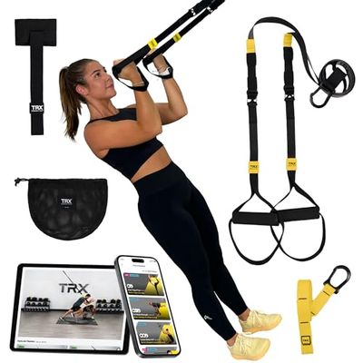 TRX GO Suspension Trainer - Slingtrainer voor de professional die vaak reist of voor elk fitnesstraject - TRX Training Club-app - Grijs