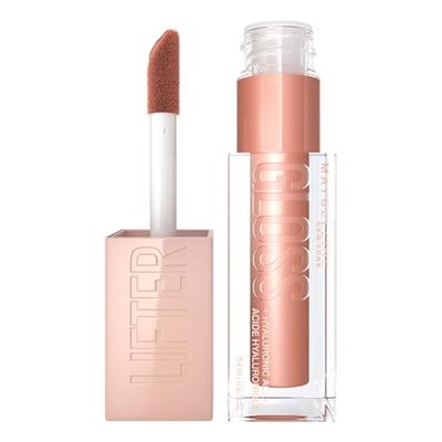 Maybelline New York Lifter Gloss, Plumping & Hydrating Lip Gloss con ácido hialurónico, 5,4 ml, tono: 008, piedra