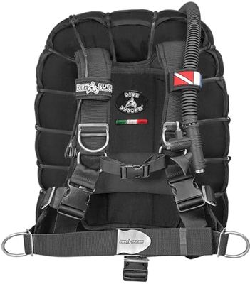 DiveSystem Fly Tech Gav Avanzo, zwart, XXL