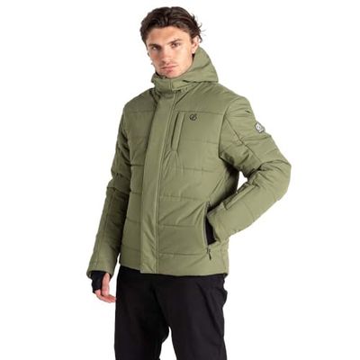 Dare2B Mens Camber Jacket, Giacca da Sci Uomo, Verde Olivina, S