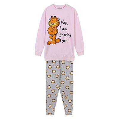 CERDÁ LIFE'S LITTLE MOMENTS Pyjama Long Cotton Brushed Garfield Set Multicolore, Standard Unisexe Adulte, Multicolore