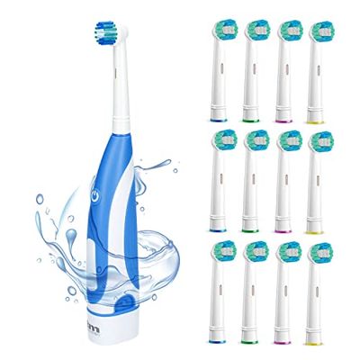 TM Electron 13 Cabezales de recambio para Cepillo Eléctrico compatible con Oral-B, incluye un cepillo eléctrico azul