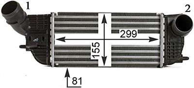 MAHLE CI 466 000P wentylator chłodzący do ładowania BEHR PREMIUM LINE