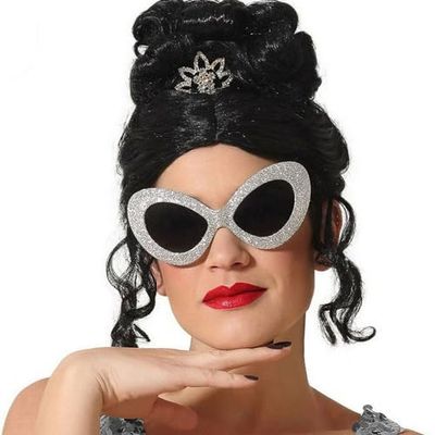 BigBuy Carnival Occhiali Brillanti Argento