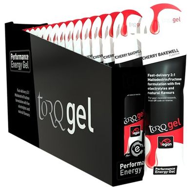 TORQ Gel énergétique Unisexe, Cerise Bakewell, 15 x 45g