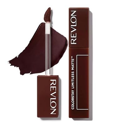 Revlon Rouge à Lèvres, ColorStay Limitless Matte Rouge à Lèvres liquide, Formule Vegan, Sans bavure, Longue tenue, Léger et Confortable, Waterproof, 016 Extra Shot, 5 ml