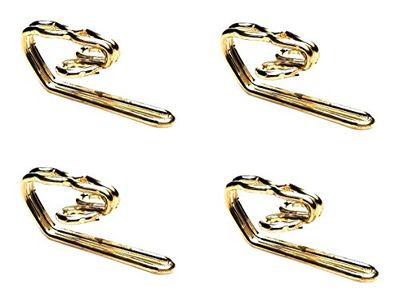 Merriway bh03671 EB cortina cortina gancho chapado en Latón Metal – Pack de 50