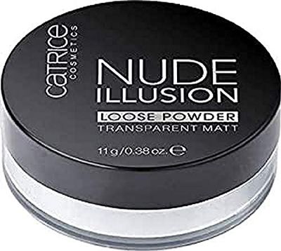 Catrice Nude Illusion löst pulver, transparent, långvarig, matt, för torr hud, vegansk, oljefri, parfym, utan alkohol, 1-pack (11 g)