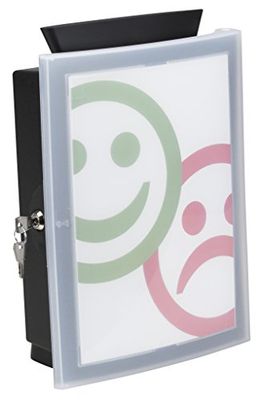 Han 4102 sammelbox Image 'in; la innovadora urna; Dona Box; Votaciones Kit Box o en forma de Best, negro