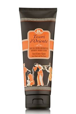 Tesori d'Oriente - Doccia Crema Fior di Loto con Burro di Karitè, dalle Note Dolci e Fiorite, Deterge Dolcemente la Pelle e Dona Idratazione e Morbidezza, 250ml