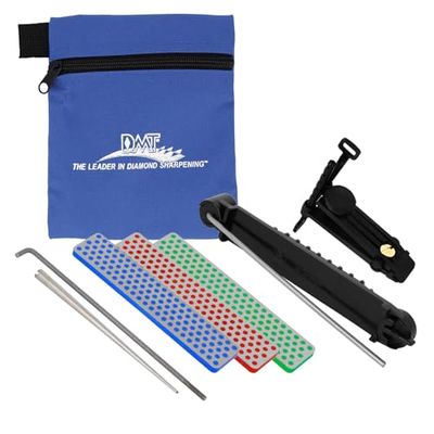 DMT Aligner Kit Deluxe - conjunto de 3 afiadores Diamond Whetstone, 1 afiador canelado