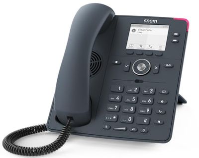 Snom D150 leigrijze IP Desk vaste telefoon, 2 SIP-identiteiten, Gigabit Ethernet, PoE, 2,8 grijstinten TFT LCD, SmartLabel-functietoetsen, HD-audio, FritzFon, Fritzbox compatibel