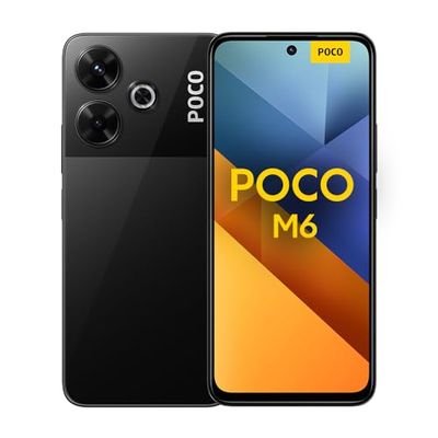 POCO M6 Smartphone, MediaTek Helio G91, 6.79” Scherm, 108MP Hoofdcamera, 5030mAh 33W 6GB 128GB Black