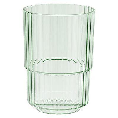 APS Gobelet Linea - En plastique Tritan de qualité supérieure - 0,4 l - Sans BPA - Empilable - Incassable - Réutilisable et lavable au lave-vaisselle - 400 ml - Vert clair