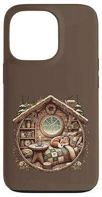 Cottagecore Rustic Winter Cozy Fox Case for iPhone 13 Pro