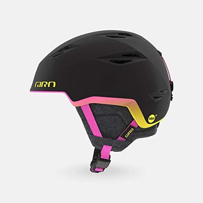 Giro Envi MIPS Casque de Ski pour Femme Noir Mat/Fluo Taille S