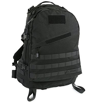 Highland Tactical Stealth Heavy Duty tactische rugzak voor heren, eenheidsmaat, Zwart, Eén maat