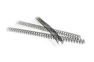 Pavo Premium - Espirales de alambre para encuadernar (A4, 12.7 mm, división 3:1, 100 unidades, para 81-100 páginas), color negro
