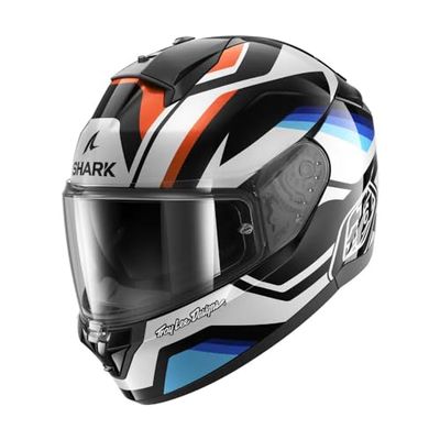 SHARK, Casque Moto Intégral RIDILL 2 APEX x Troy Lee Designs Black White Blue KWB,