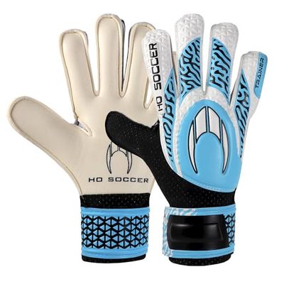 HO Soccer Trainer Arena Blue målvaktshandskar, unisex barn, blå/svart, 3,5