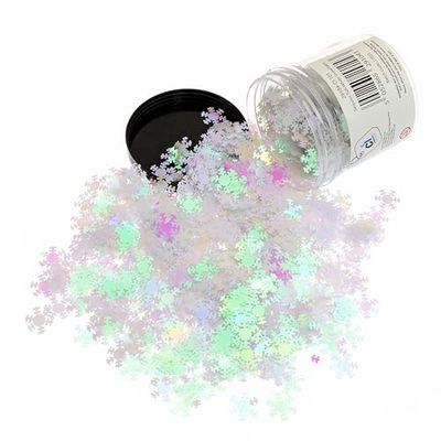 Scola Snow Flakes Sequins, Iridescent Flakes, 100g, School Supplies, Art and Crafts Projects, Children's Craft Projects, Ideal for Kids
