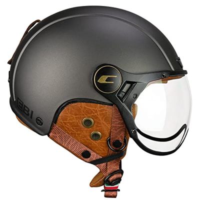 CGM EBI Casco de esquí, Adultos Unisex, Grafito Satinado, L (59cm)