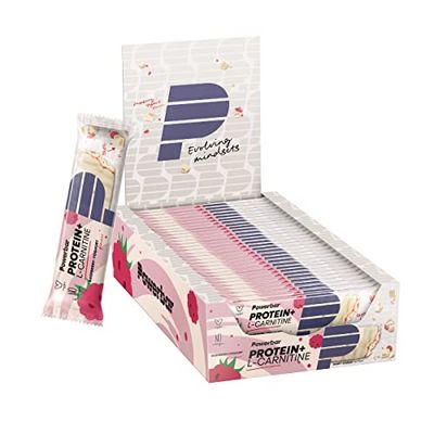 Powerbar ProteinPlus + L-Carnitine - 30 Post Workout Recovery Bars x 35g Raspberry Yoghurt
