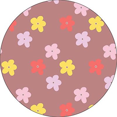 Bonateks, Round Digital Printed Mouse Pad, Non-Slip Base, for Office and Home, Diameter:22cm