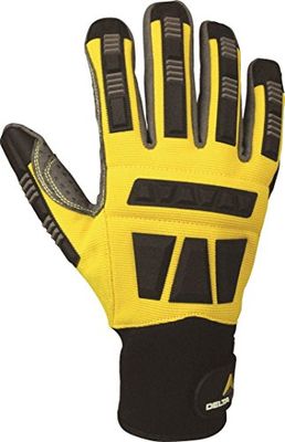 Delta plus guantes high tech - Guante tricotado poliamida palma poliuretano talla 7 amarillo negro