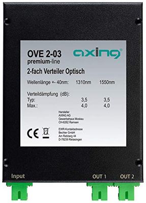 Axing OVE 2-03 optische 2-voudige verdeler splitter glasvezel SC/APC