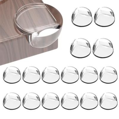 HoneyHolly Lot de 16 Protections d'angle Autocollantes en Silicone pour bébé 2 Formes Protège bébé Contre Les blessures
