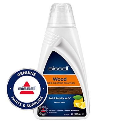 BISSELL Reinigingsmiddel Wood Floor voor Spinwave/Crosswave/Crosswave Pet Pro en andere reinigingsapparaten voor harde vloeren, ook geschikt voor verzegelde houten vloeren, 1 x 1 l, 1788L